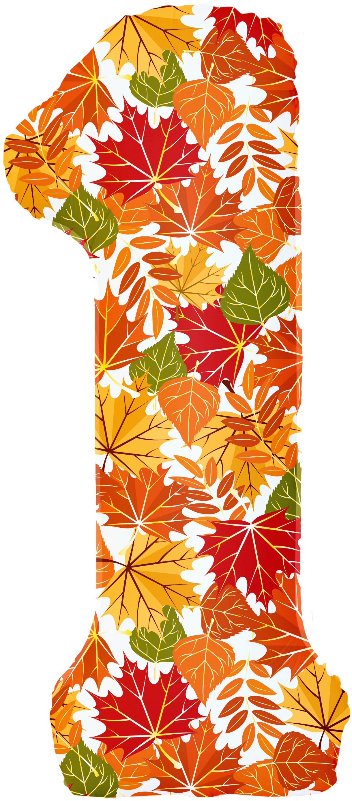 Цифра, 1 сентября, Осенние Листья