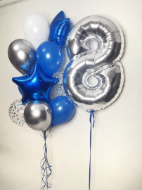 Фонтан с цифрой