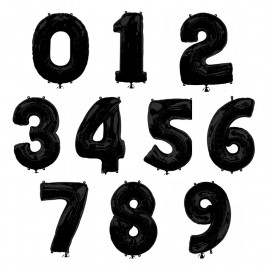 Шар Цифра Чёрный