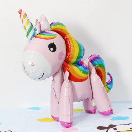 Фигура Единорог Розовый Радужный