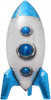 Шар, 3D Ракета, Синий (Falali)
