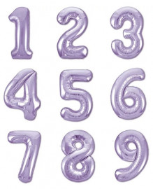 Цифра Slim Сиреневая