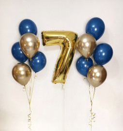 Набор, Тёмно-Синий с Золотом