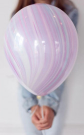 Шар (12''/30 см) Супер Агат, Сиреневый