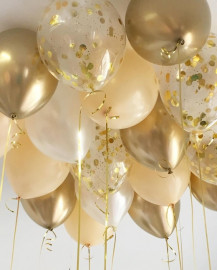 Под потолок, Персиковые, 17шт