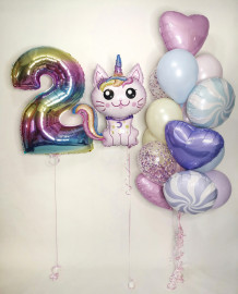 Набор с котенком-единорогом