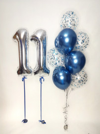 Набор, Хром Синий