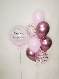 Набор, Бабл Розовый, Фонтан