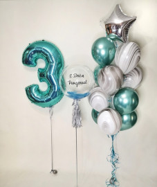 Бирюзовый, Агат