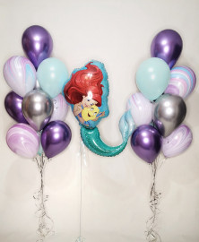 Набор шаров с Русалочкой Ариэль