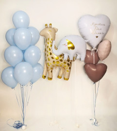 Слоник, Жираф, Сердца