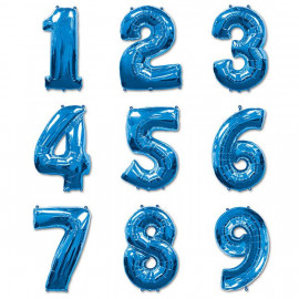Шар цифра Синяя