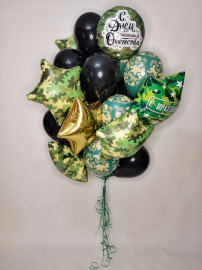 Набор шаров камуфляж с черным